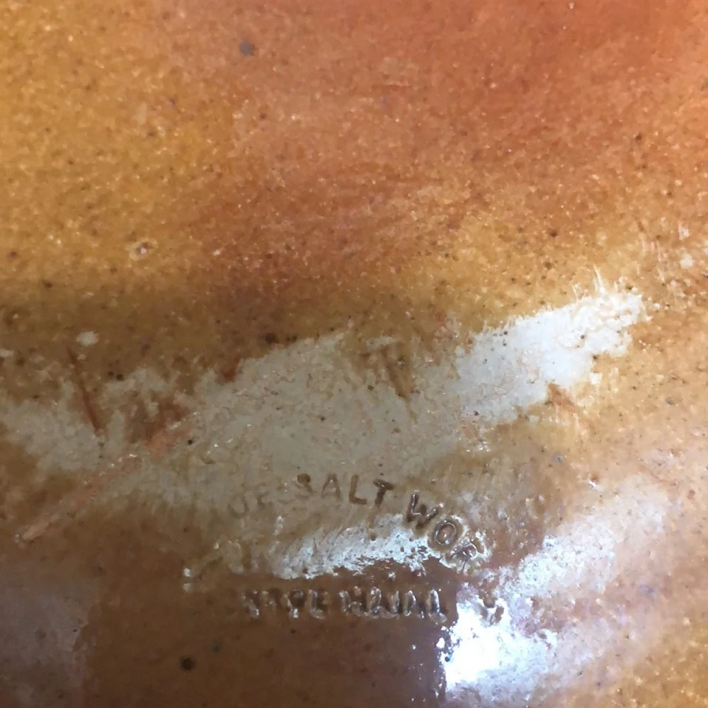 Monroe Salt Works Pottery Maine,  10 3/4